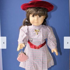 American Girl Samanth Doll with Christmas outfit.